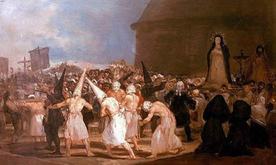 Procession of Flagellants Francisco de Goya